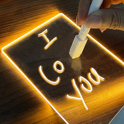 LED Note Board USB Night Light with Message Panel calendar by HitMyNeed