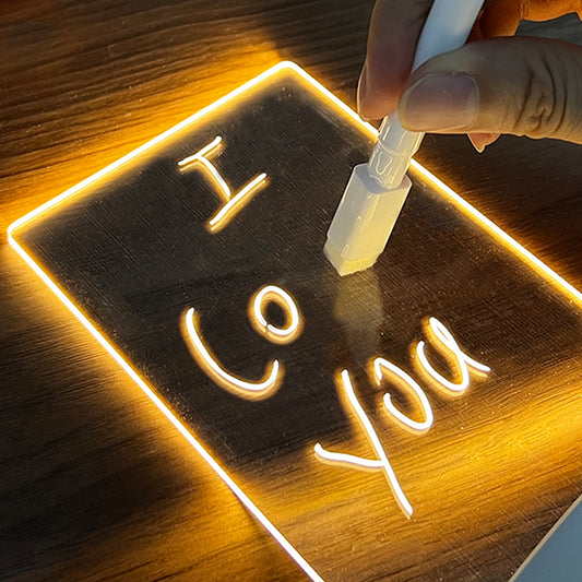 LED Note Board USB Night Light with Message Panel calendar by HitMyNeed