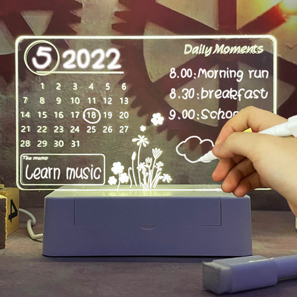 LED Note Board USB Night Light with Message Panel heart by HitMyNeed