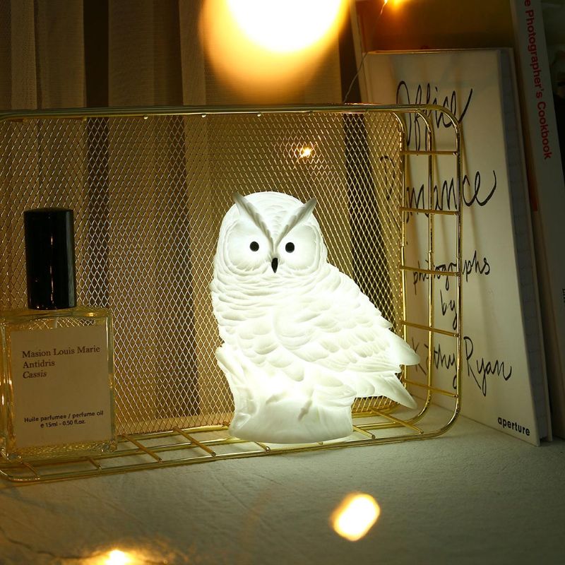 LED Owl Night Light Silicone Bedside Lamp by HitMyNeed