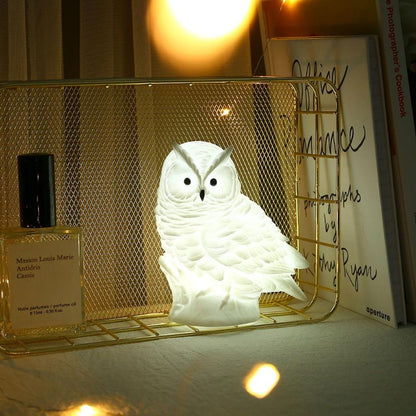 LED Owl Night Light Silicone Bedside Lamp by HitMyNeed