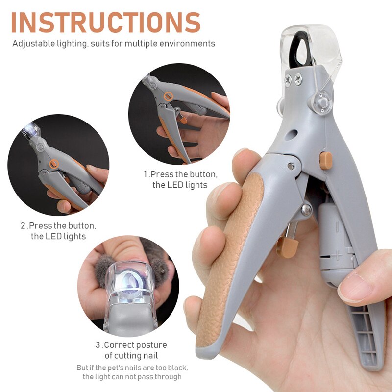 LED Pet Nail Clipper for Dogs and Cats by HitMyNeed