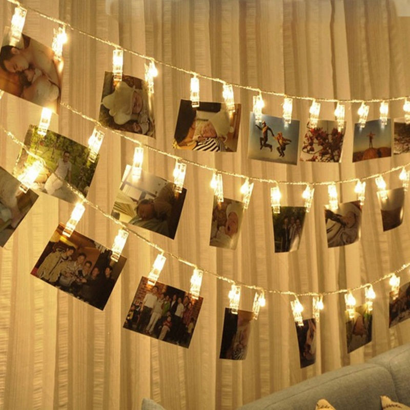 LED Photo Clip String Lights Room Decor, 1.5m by HitMyNeed