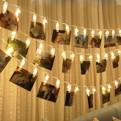 LED Photo Clip String Lights Room Decor, 1.5m by HitMyNeed