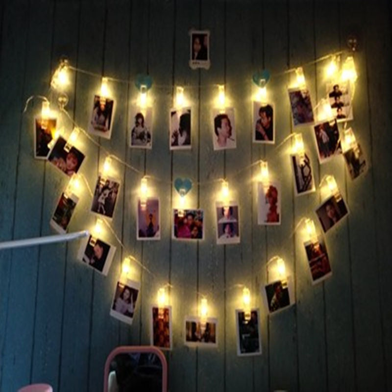 LED Photo Clip String Lights Room Decor, 1.5m by HitMyNeed