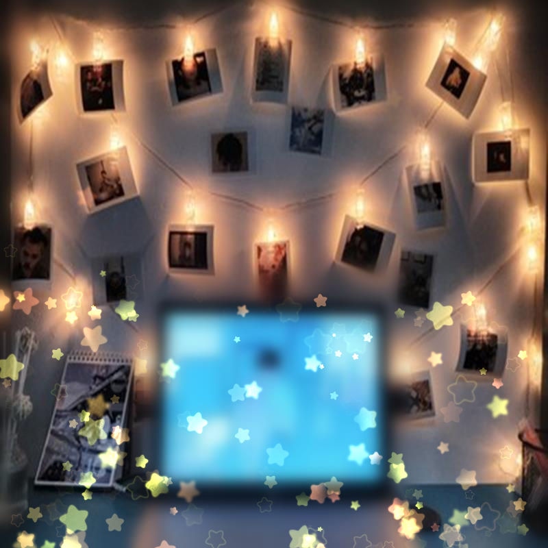 LED Photo Clip String Lights Room Decor, 1.5m by HitMyNeed