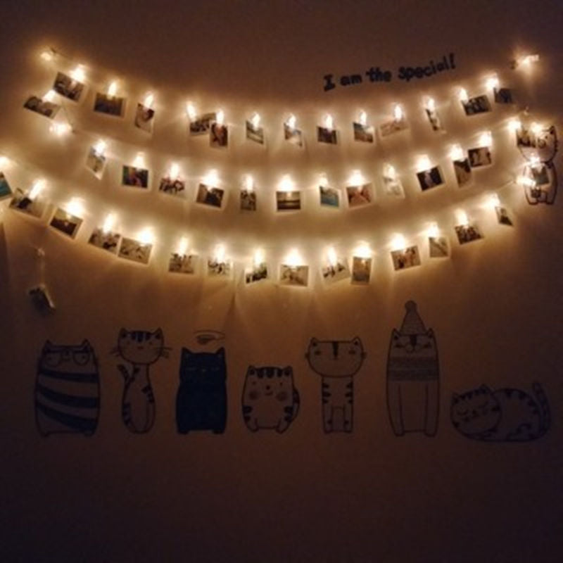 LED Photo Clip String Lights Room Decor, 1.5m by HitMyNeed