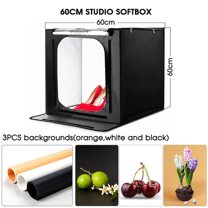LED Portable Photo Light Box Studio 60 x 60 cm by HitMyNeed