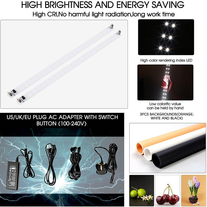LED Portable Photo Light Box Studio 60 x 60 cm by HitMyNeed