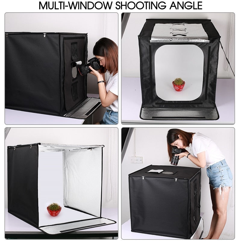 LED Portable Photo Light Box Studio 60 x 60 cm by HitMyNeed