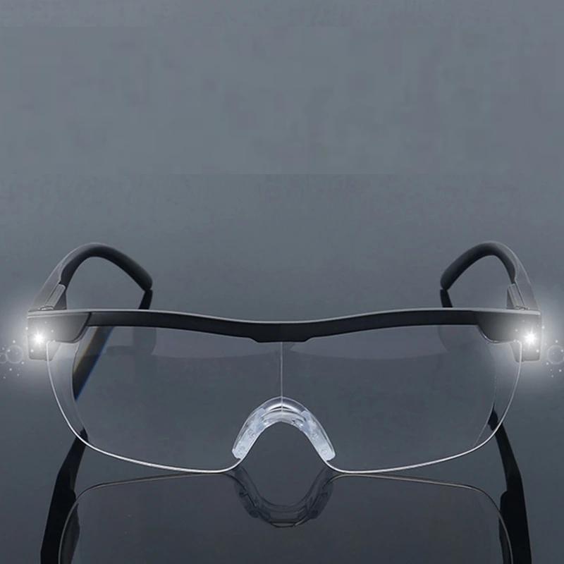 LED Reading Glasses with 2.5x Magnifying Lenses by HitMyNeed