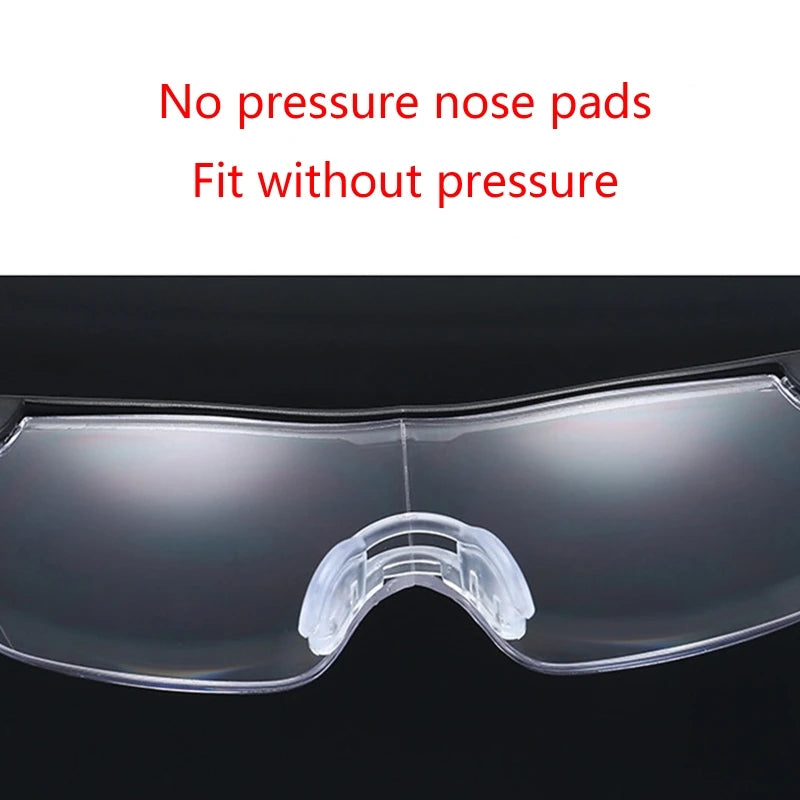LED Reading Glasses with 2.5x Magnifying Lenses by HitMyNeed