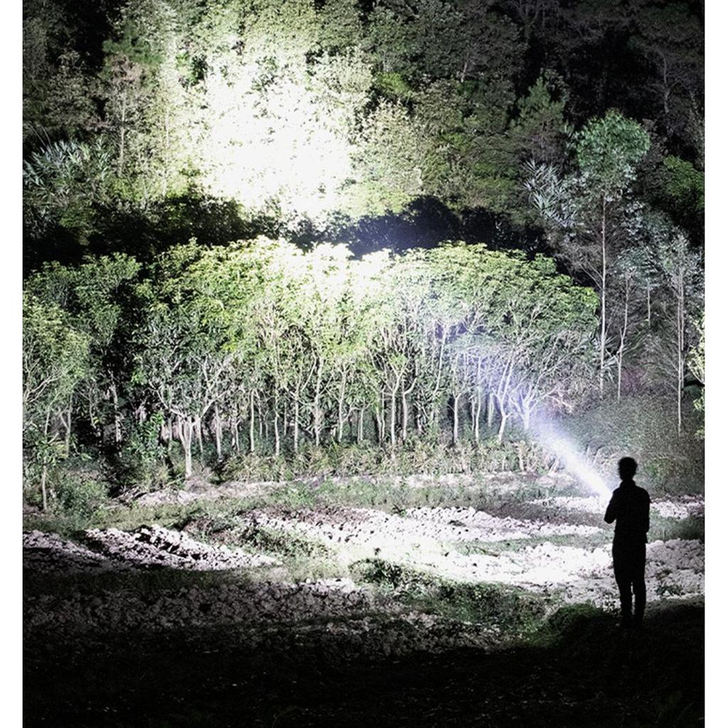 LED Rechargeable Flashlight 30W, 8000mAh, IPX6 by HitMyNeed