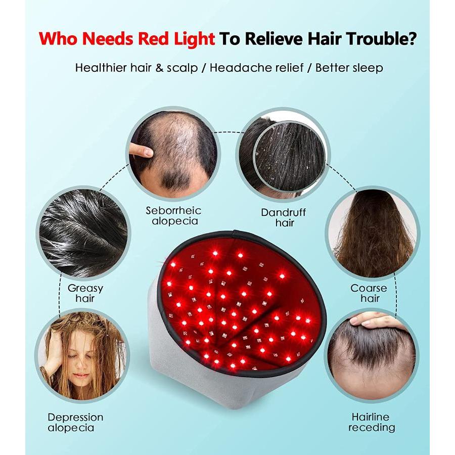 LED Red Light Therapy Hair Growth Cap Helmet by HitMyNeed
