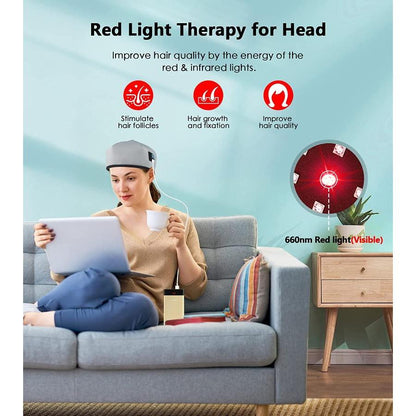 LED Red Light Therapy Hair Growth Cap Helmet by HitMyNeed