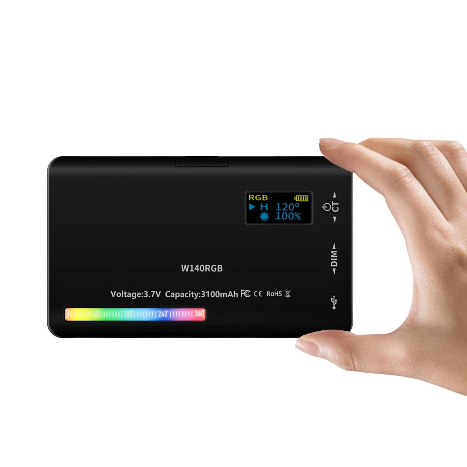 LED RGB Camera Video Light Kit 2500K-9000K CRI 95+ by HitMyNeed