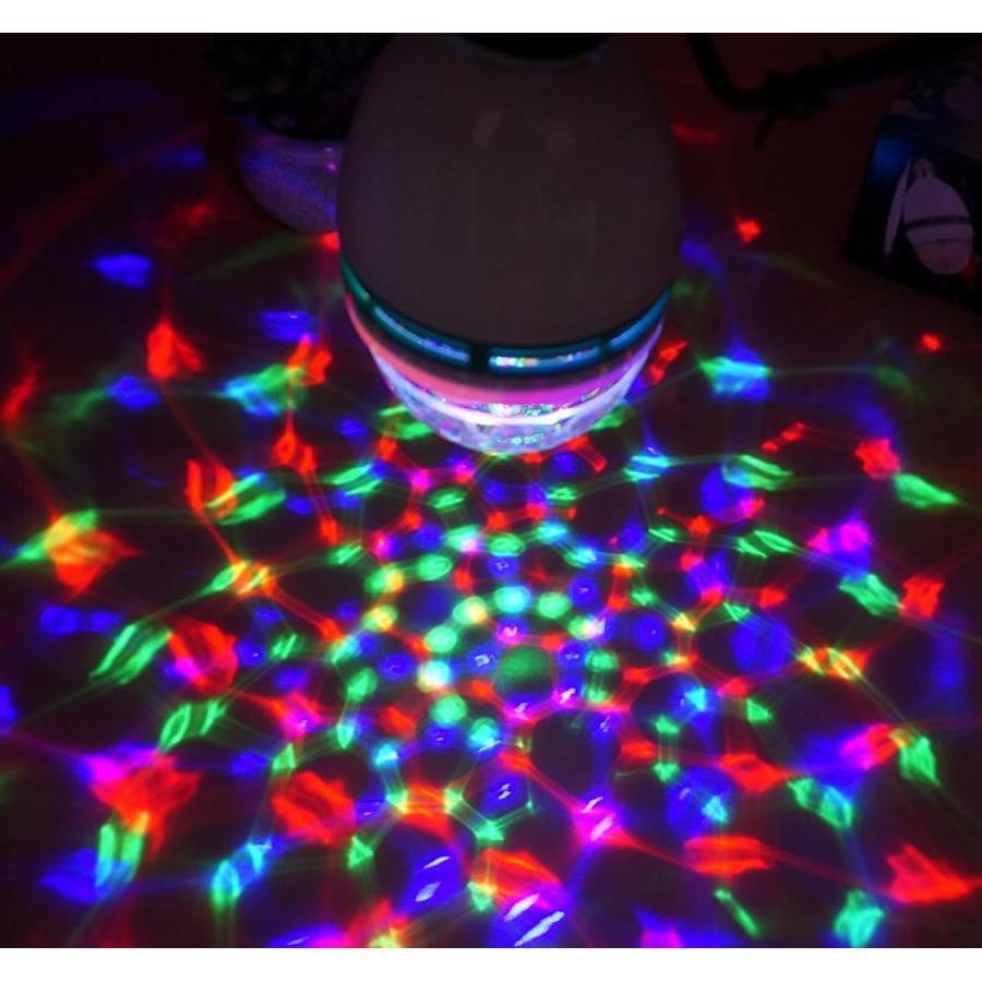 LED RGB Disco Light Bulb with Rotating Strobe Effects by HitMyNeed