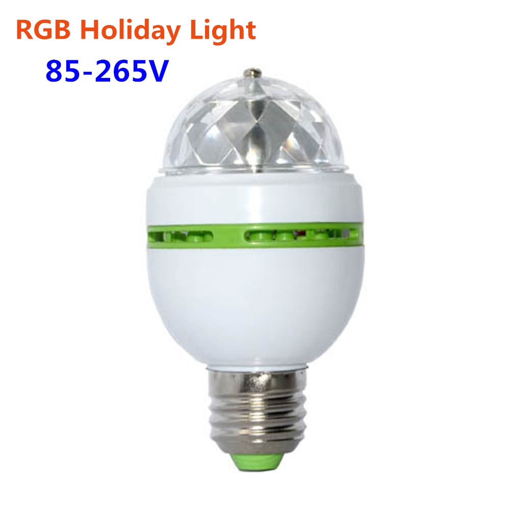LED RGB Disco Light Bulb with Rotating Strobe Effects by HitMyNeed