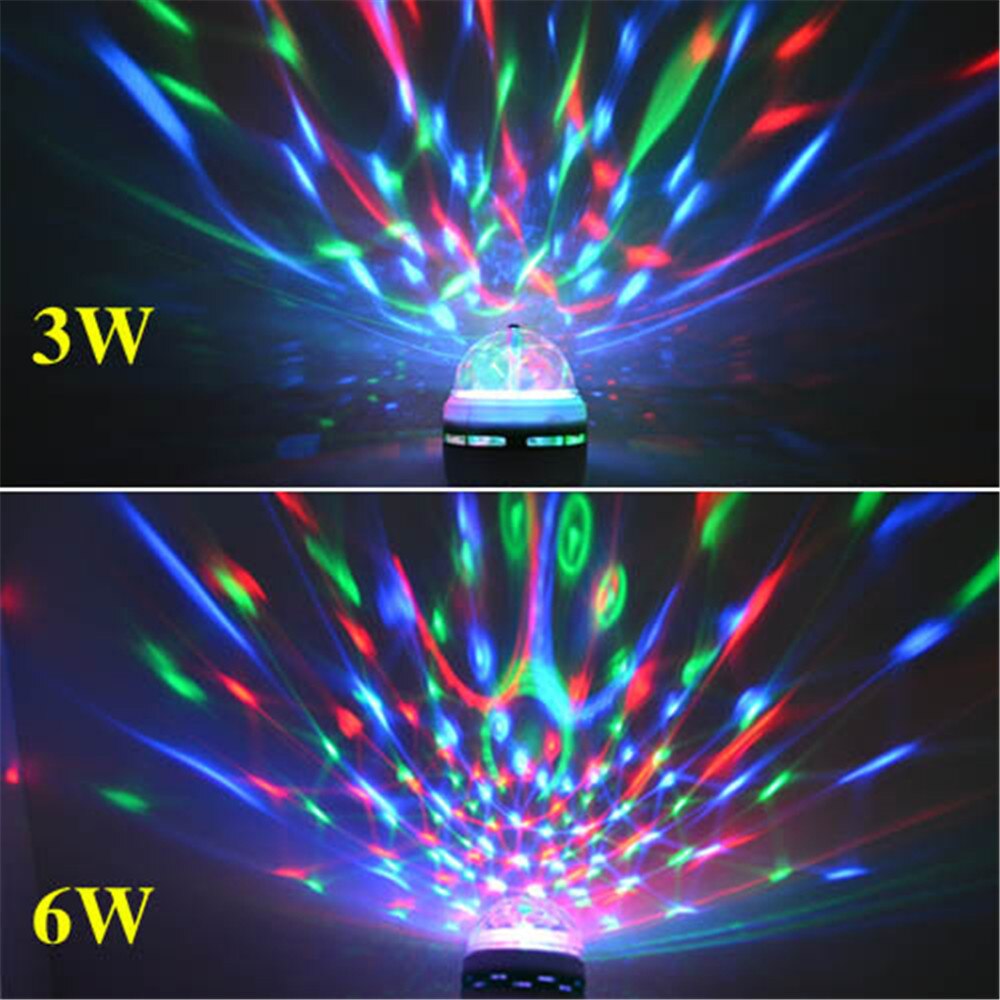 LED RGB Disco Light Bulb with Rotating Strobe Effects by HitMyNeed