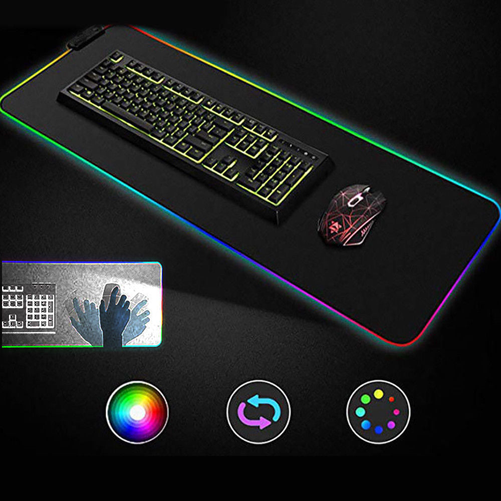LED RGB Gaming Mouse Pad with USB Connection by HitMyNeed