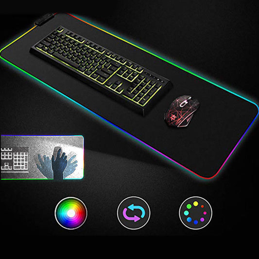 LED RGB Gaming Mouse Pad with USB Connection by HitMyNeed