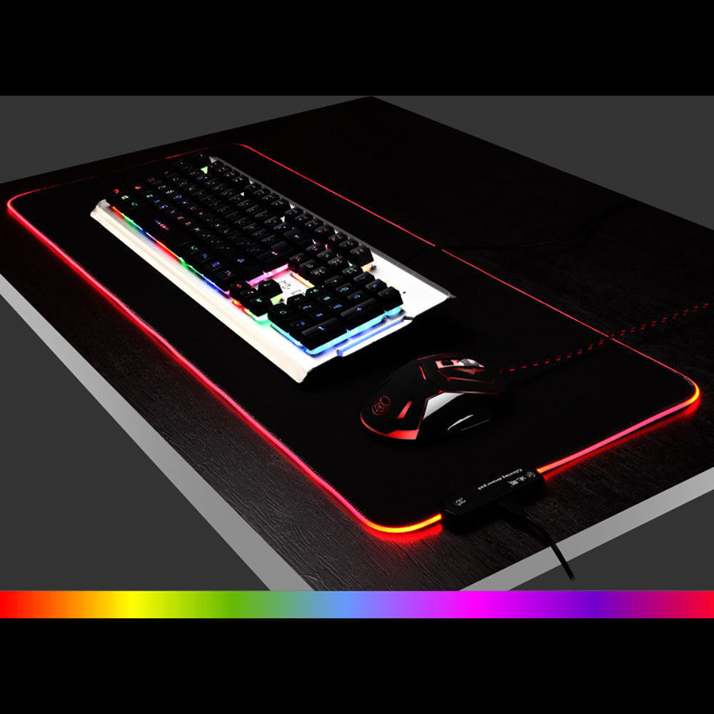 LED RGB Gaming Mouse Pad with USB Connection by HitMyNeed