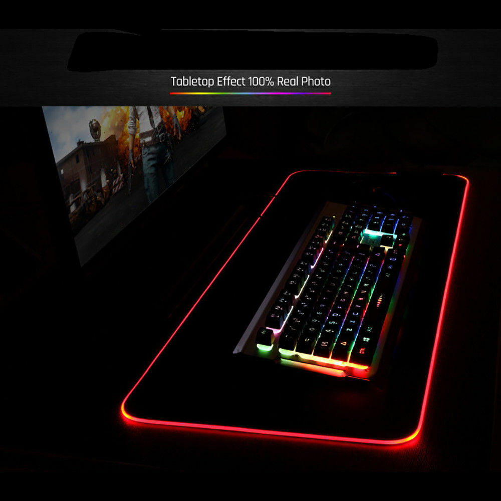 LED RGB Gaming Mouse Pad with USB Connection by HitMyNeed