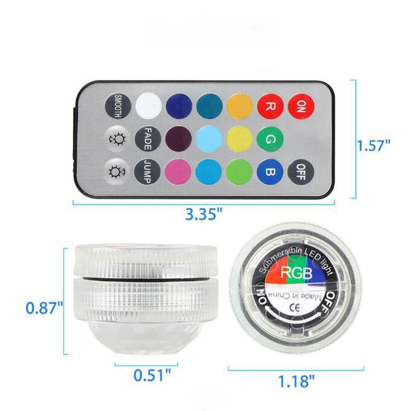 LED RGB Submersible Pool Light with Remote by HitMyNeed