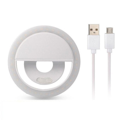 LED Selfie Ring Light with USB Charging Clip by HitMyNeed