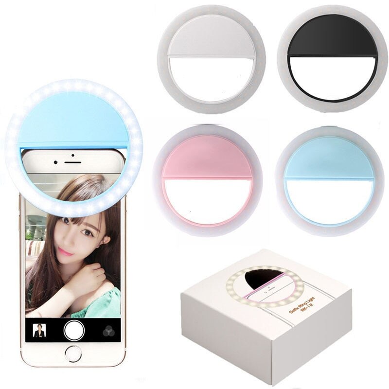 LED Selfie Ring Light with USB Charging Clip by HitMyNeed