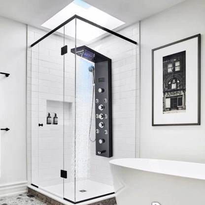 LED Shower Panel with Rainfall, Waterfall & Jets by HitMyNeed