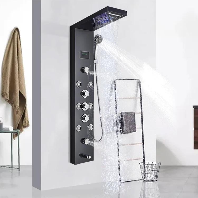 LED Shower Panel with Rainfall, Waterfall & Jets by HitMyNeed
