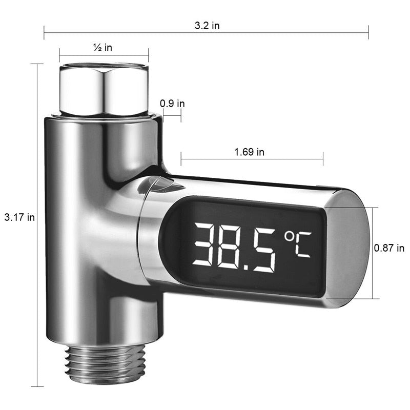 LED Shower Water Temperature Monitor by HitMyNeed