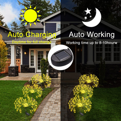 LED Solar Firework Garden Lights Outdoor IP65 by HitMyNeed