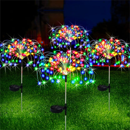 LED Solar Firework Garden Lights Outdoor IP65 multicolor 240-led-8-modes by HitMyNeed