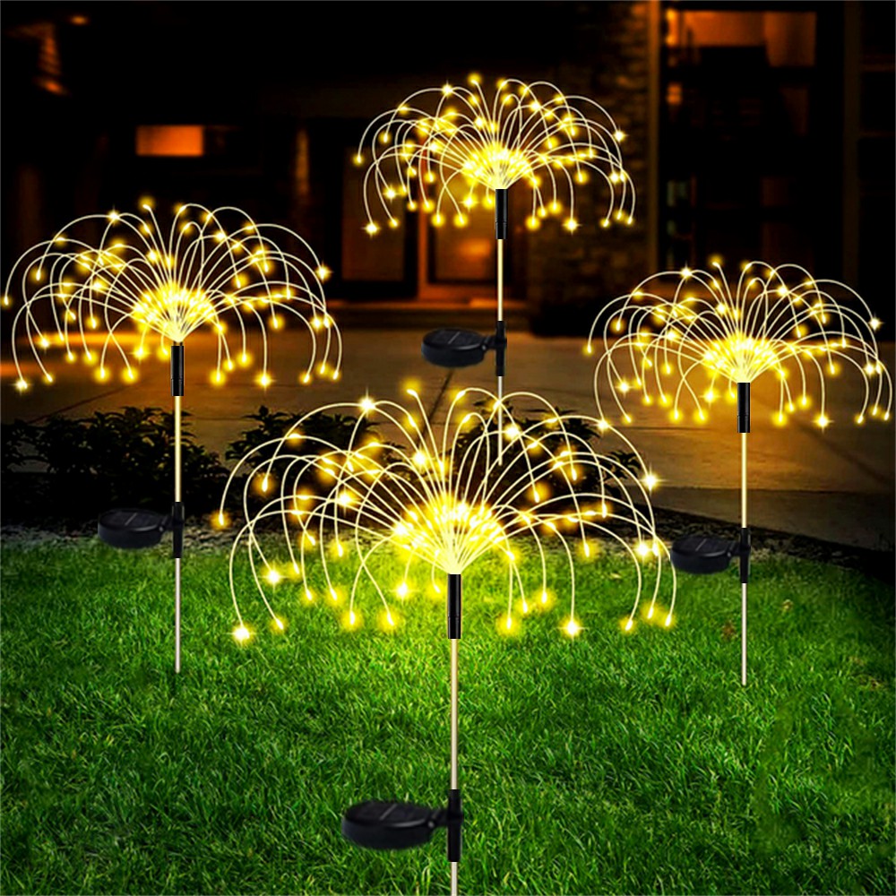 LED Solar Firework Garden Lights Outdoor IP65 warm-white 120-led-8-modes by HitMyNeed