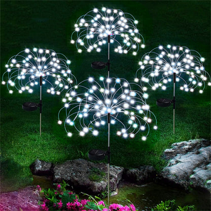 LED Solar Firework Garden Lights Outdoor IP65 white 240-led-8-modes by HitMyNeed