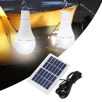 LED Solar Hanging Bulb Light for Outdoor & Camping by HitMyNeed