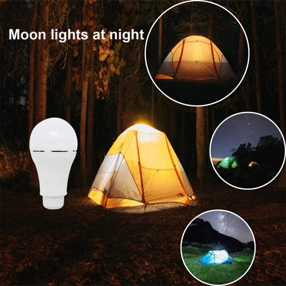 LED Solar Hanging Bulb Light for Outdoor & Camping by HitMyNeed