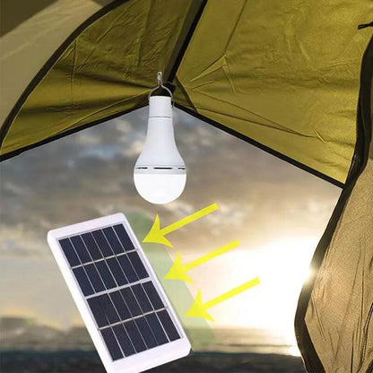 LED Solar Hanging Bulb Light for Outdoor & Camping by HitMyNeed