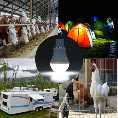 LED Solar Hanging Bulb Light for Outdoor & Camping by HitMyNeed