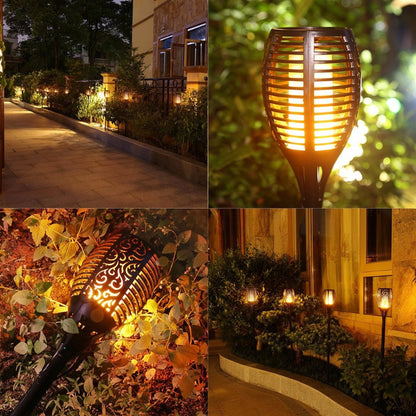 LED Solar Outdoor Dancing Flame Path Light by HitMyNeed