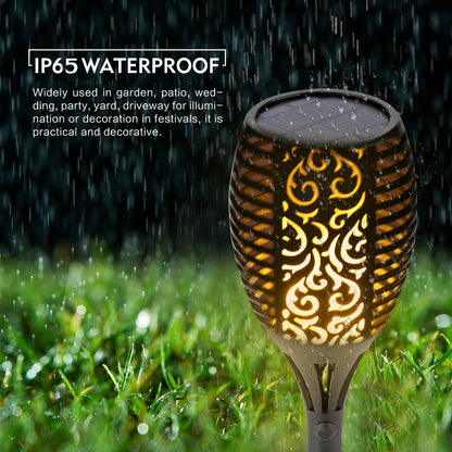 LED Solar Outdoor Dancing Flame Path Light by HitMyNeed