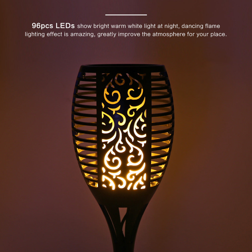 LED Solar Outdoor Dancing Flame Path Light by HitMyNeed