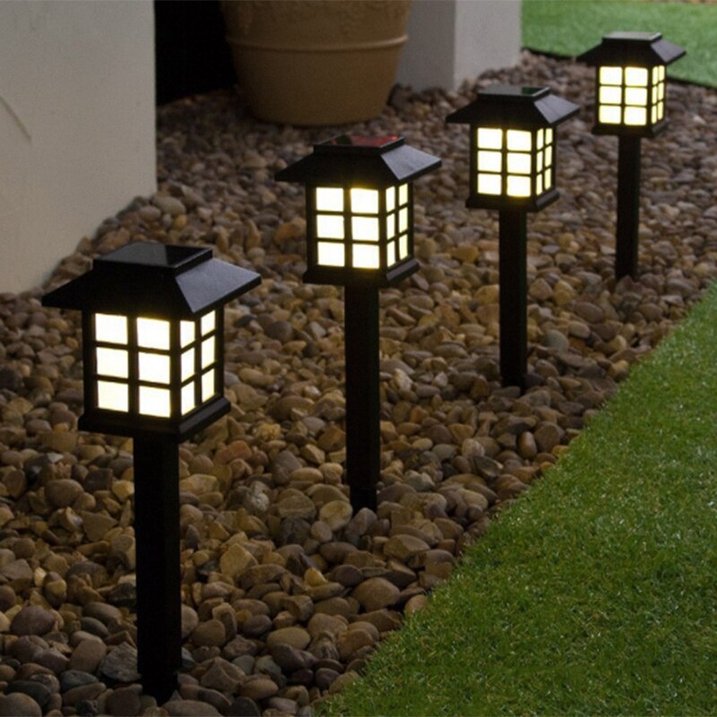 LED Solar Pathway Lights Outdoor (Set of 4) by HitMyNeed