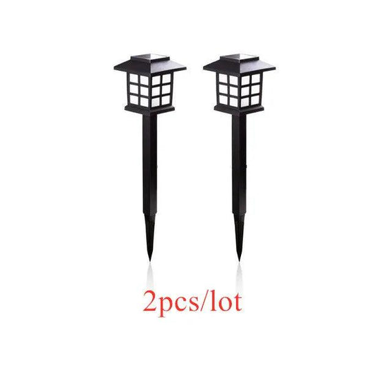 LED Solar Pathway Lights Waterproof Outdoor Set 2pcs warm-white by HitMyNeed
