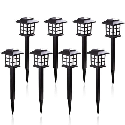LED Solar Pathway Lights Waterproof Outdoor Set by HitMyNeed