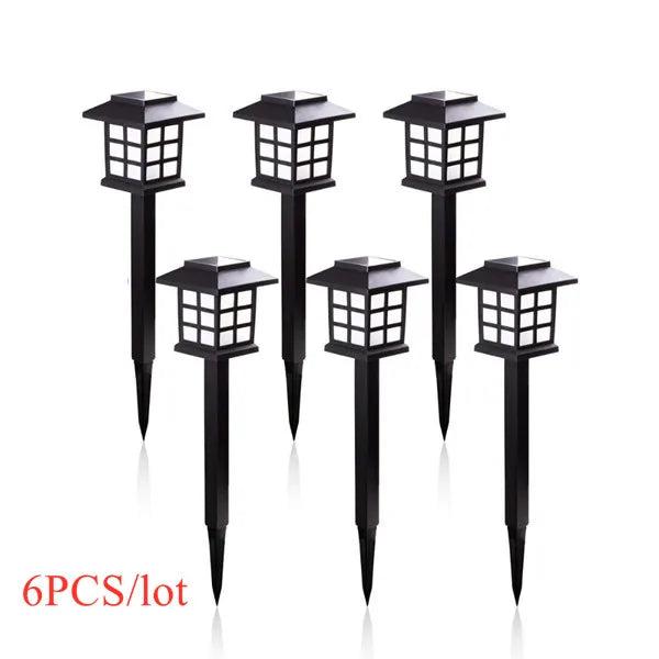 LED Solar Pathway Lights Waterproof Outdoor Set 6pcs warm-white by HitMyNeed