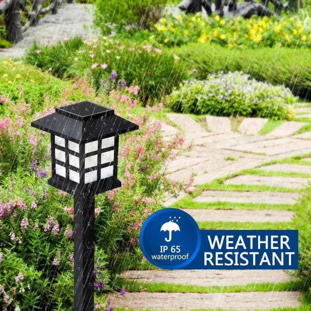LED Solar Pathway Lights Waterproof Outdoor Set by HitMyNeed