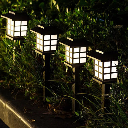 LED Solar Pathway Lights Waterproof Outdoor Set by HitMyNeed